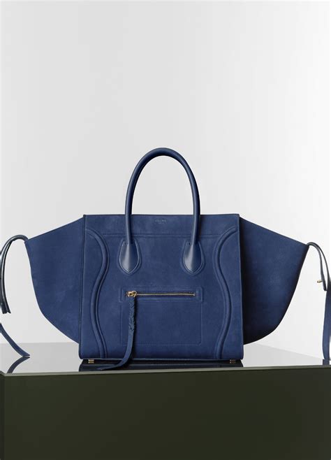 celine bag blue suede|Celine Suede Leather Trim Crossbody Bag .